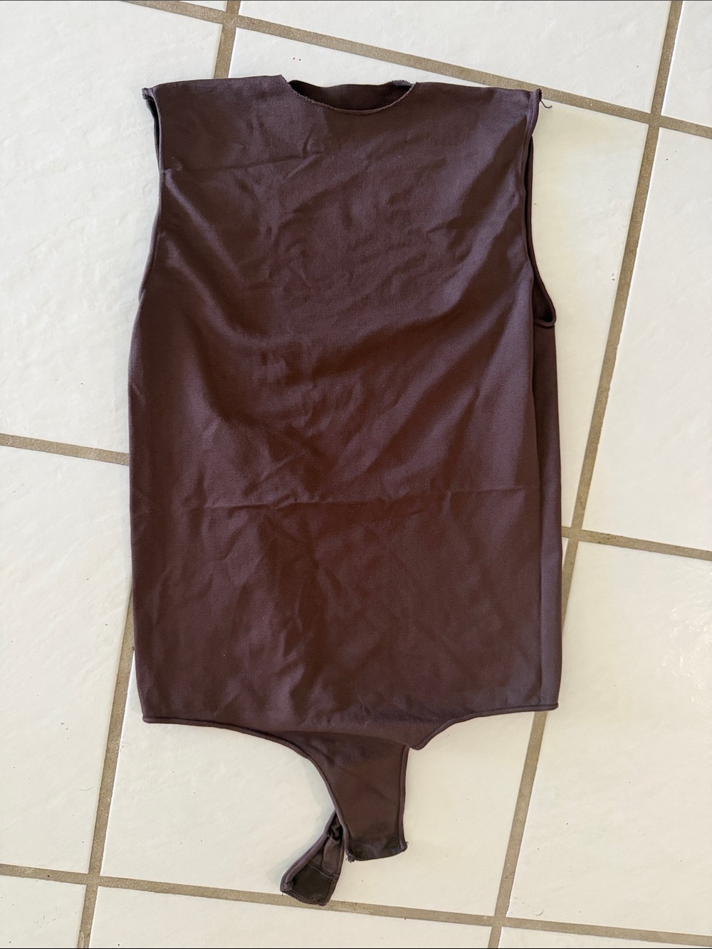 SKIMS Chocolate Brown Sleeveless Bodysuit